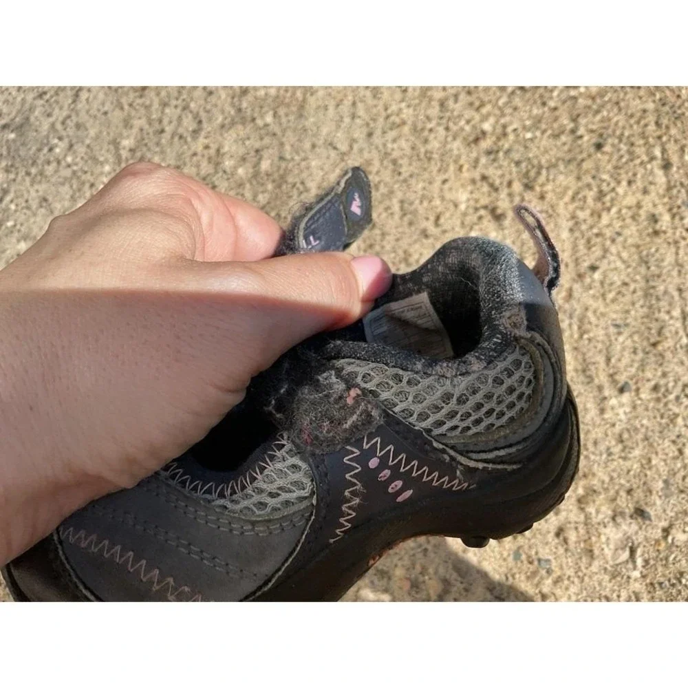 Merrell Kids Little Girls Toddler 5 Synthetic Mary Jane Shoes Pink Gray‎ Comfort